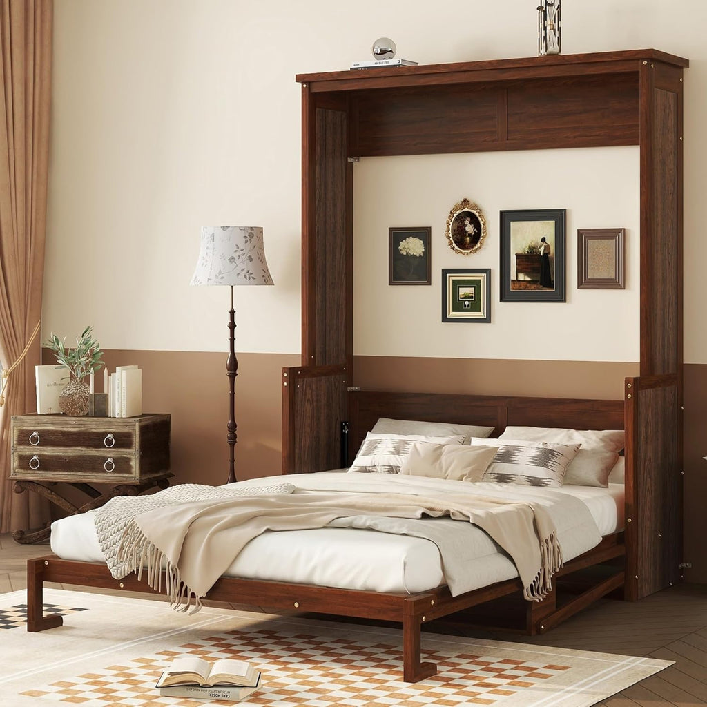 MURPHY BED QUEEN WITH SHELF & DESK