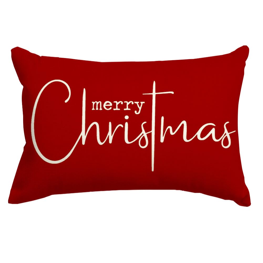 Christmas Pillow Covers 12x20 Inch