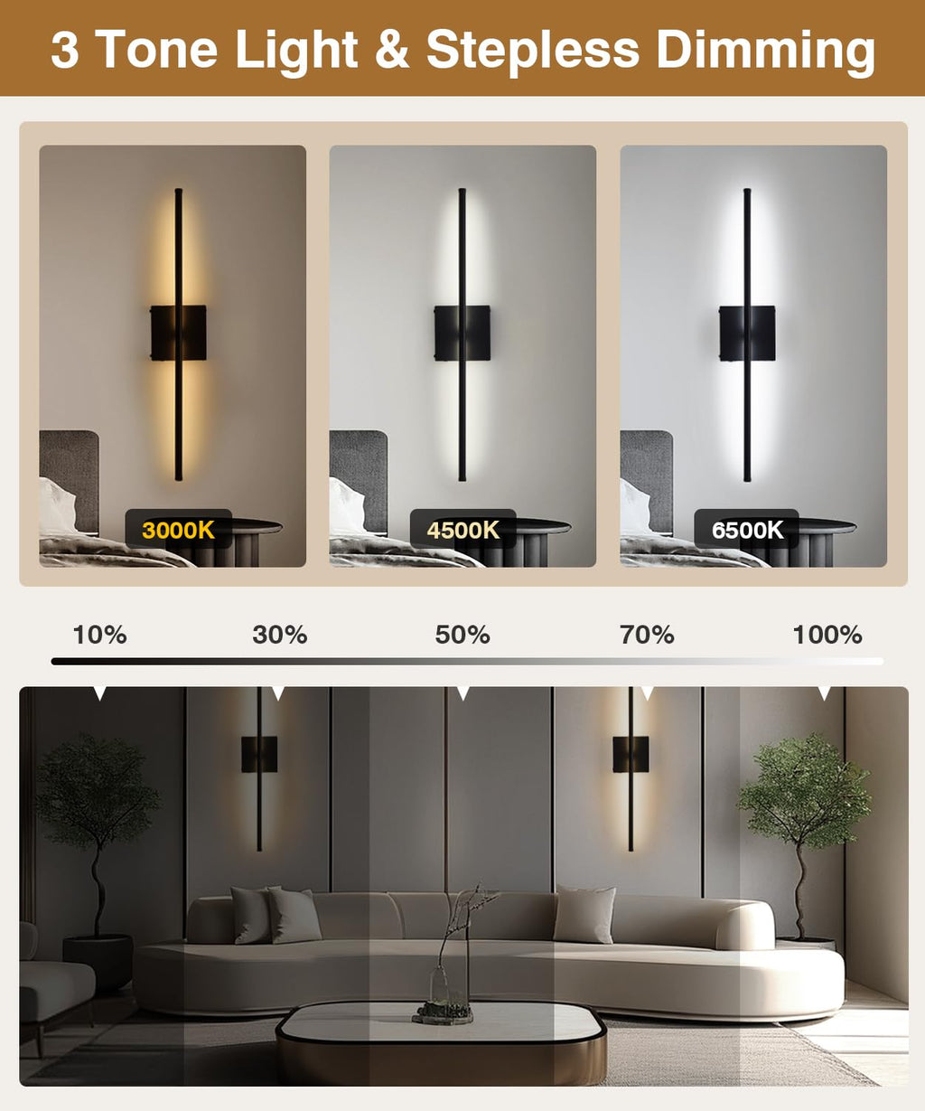 Battery Operated Wall Sconce Set of 2