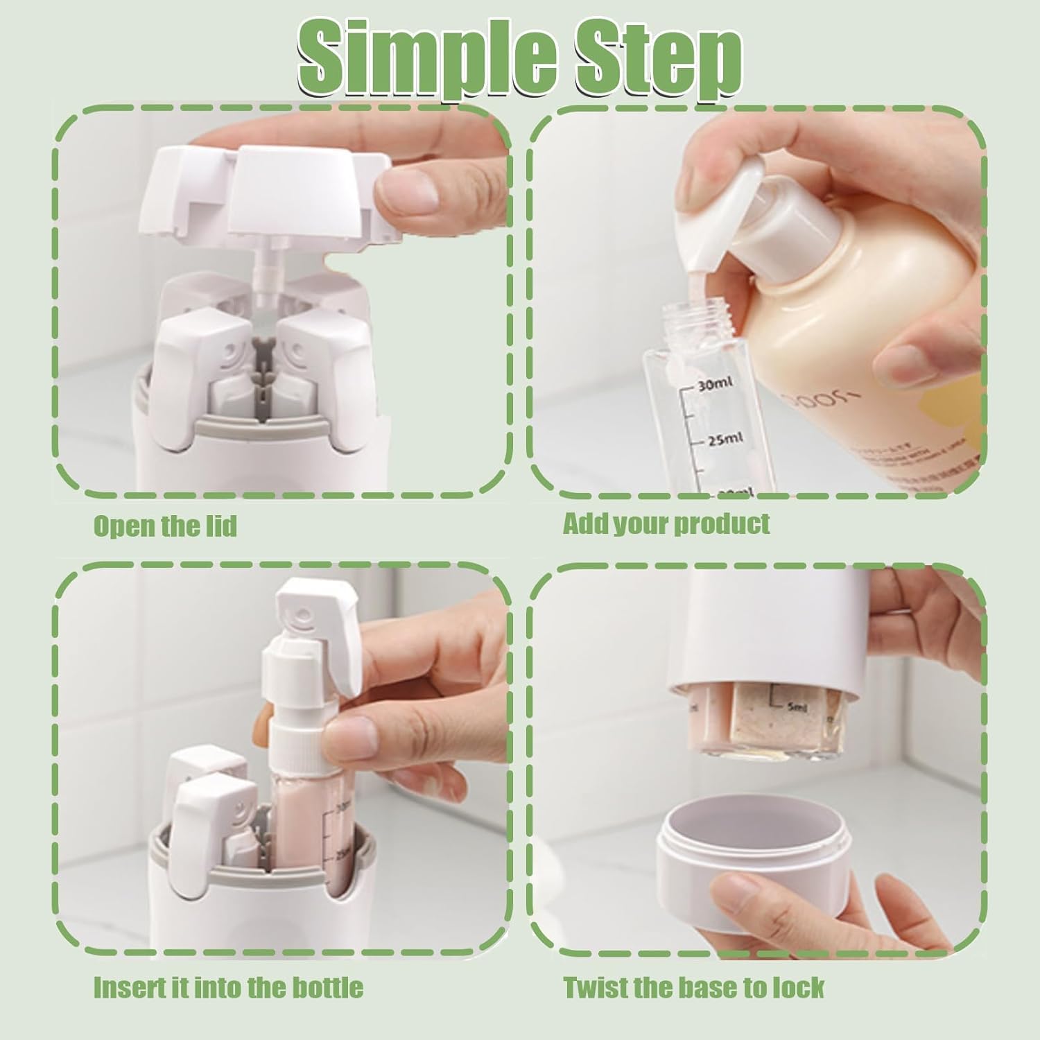 4 in 1 Travel Dispenser