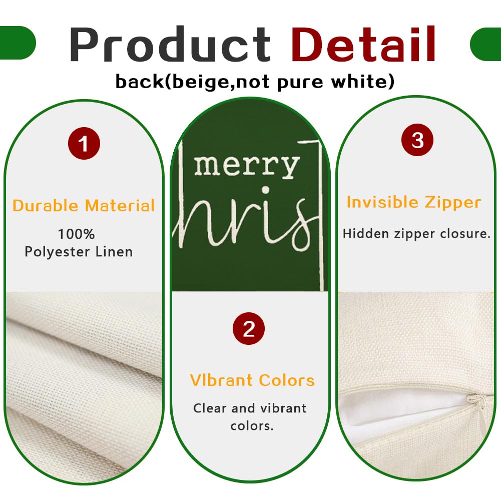 Christmas Pillow Covers 12x20 Inch