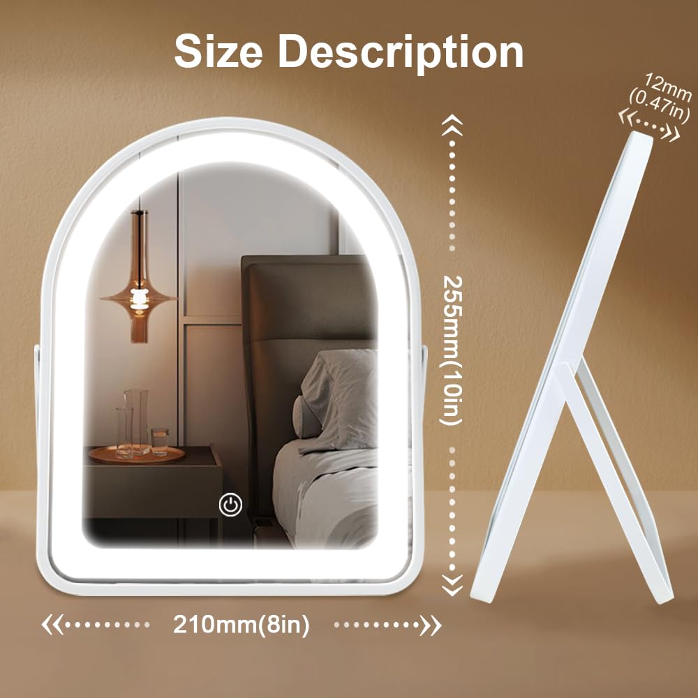 Rechargeable Vanity Mirror with Lights