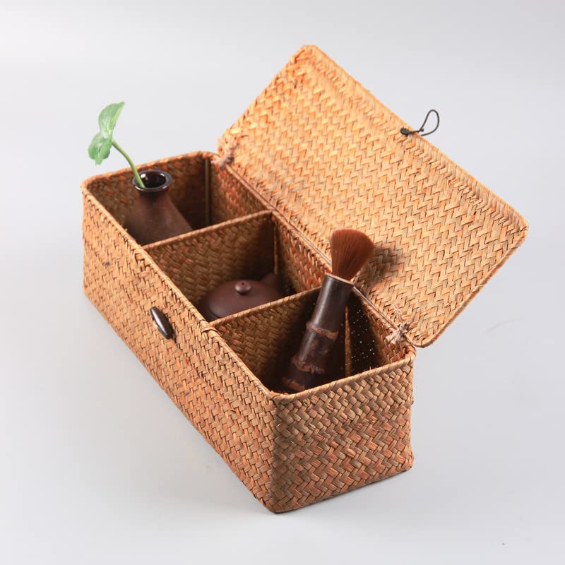 Seagrass  Toilet Roll Storage Basket with Sections