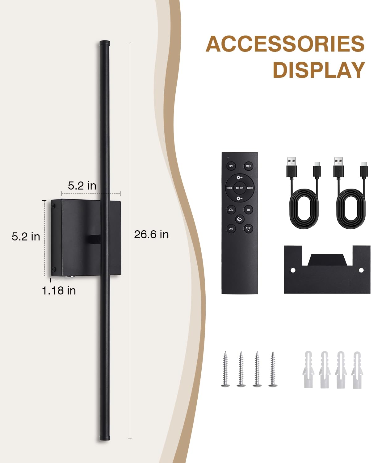 Battery Operated Wall Sconce Set of 2
