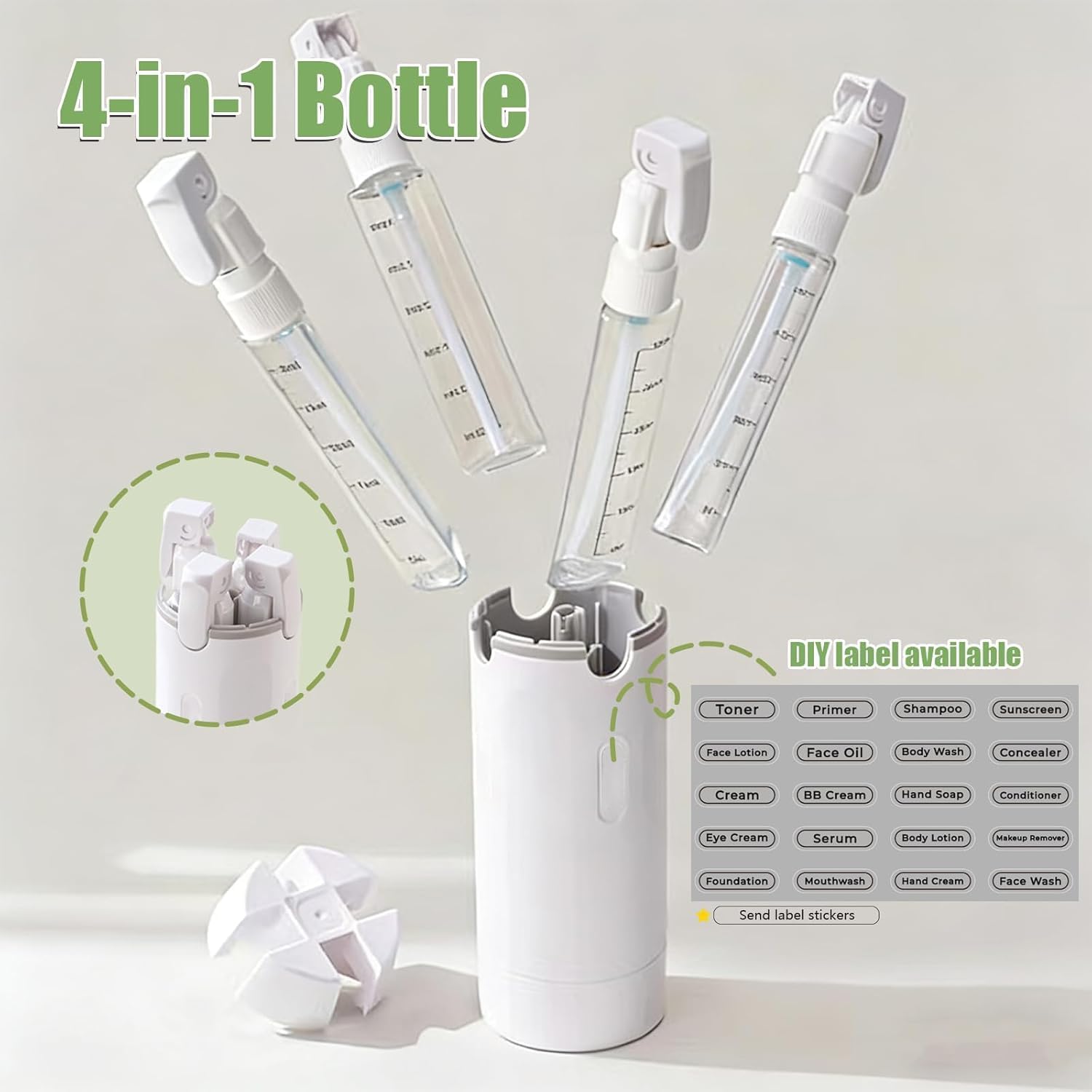 4 in 1 Travel Dispenser