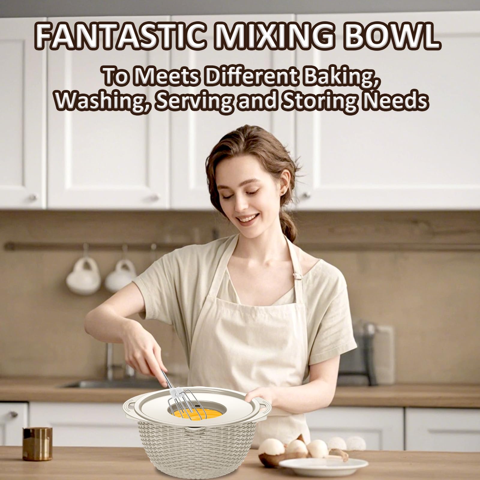 4-1 Colander with Mixing Bowls Set