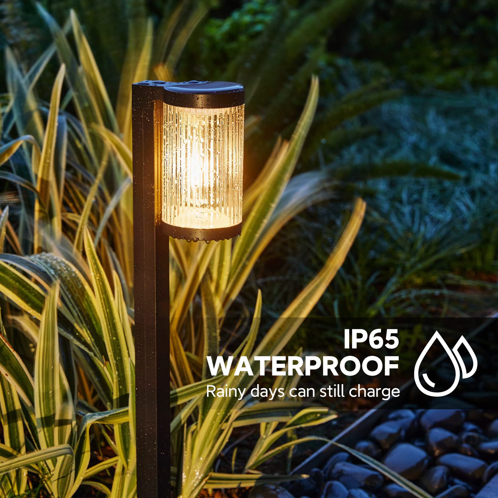 6 Pack Upgraded Outdoor Solar Lights