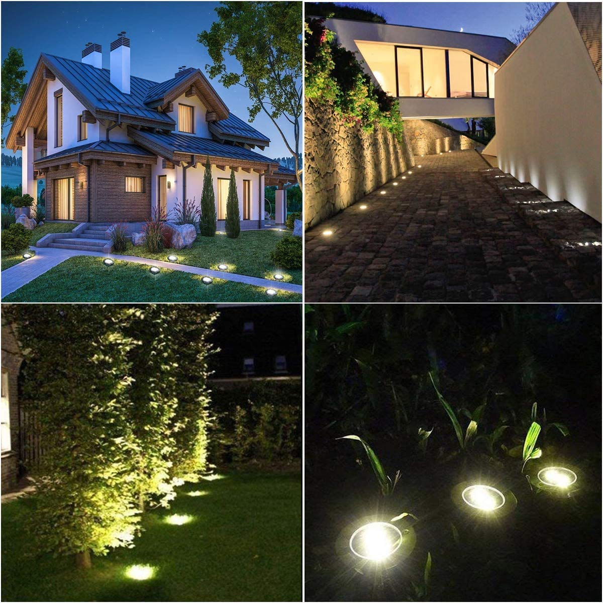 Upgraded Outdoor Garden Waterproof Bright in-Ground Light