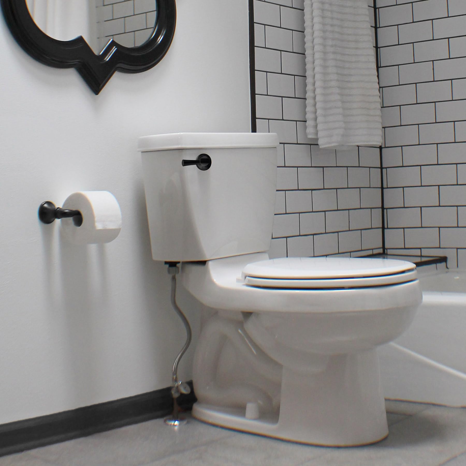 Strongarm Metal Toilet Handle and Lever - Universal to Fit Front