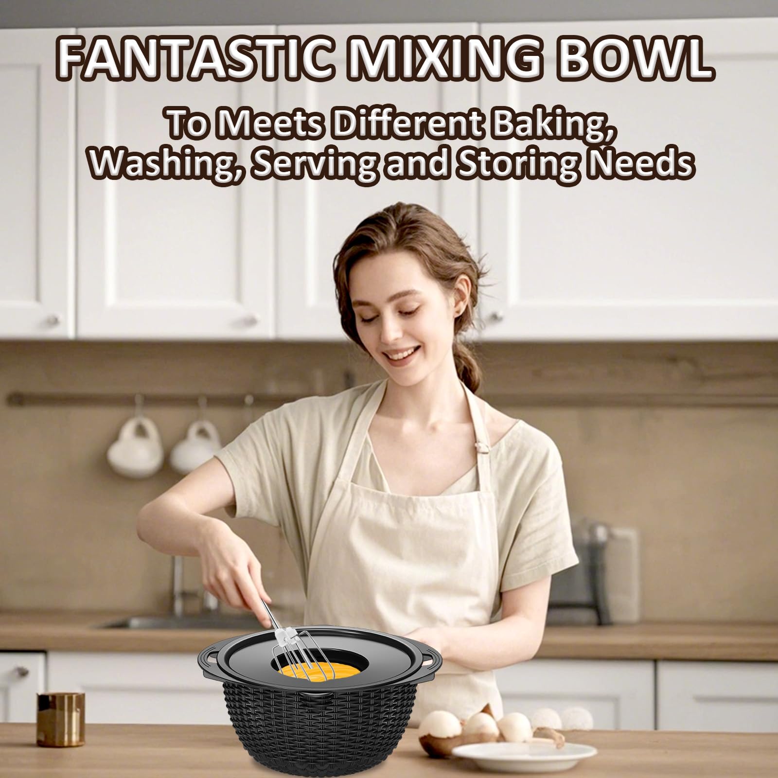 4-1 Colander with Mixing Bowls Set
