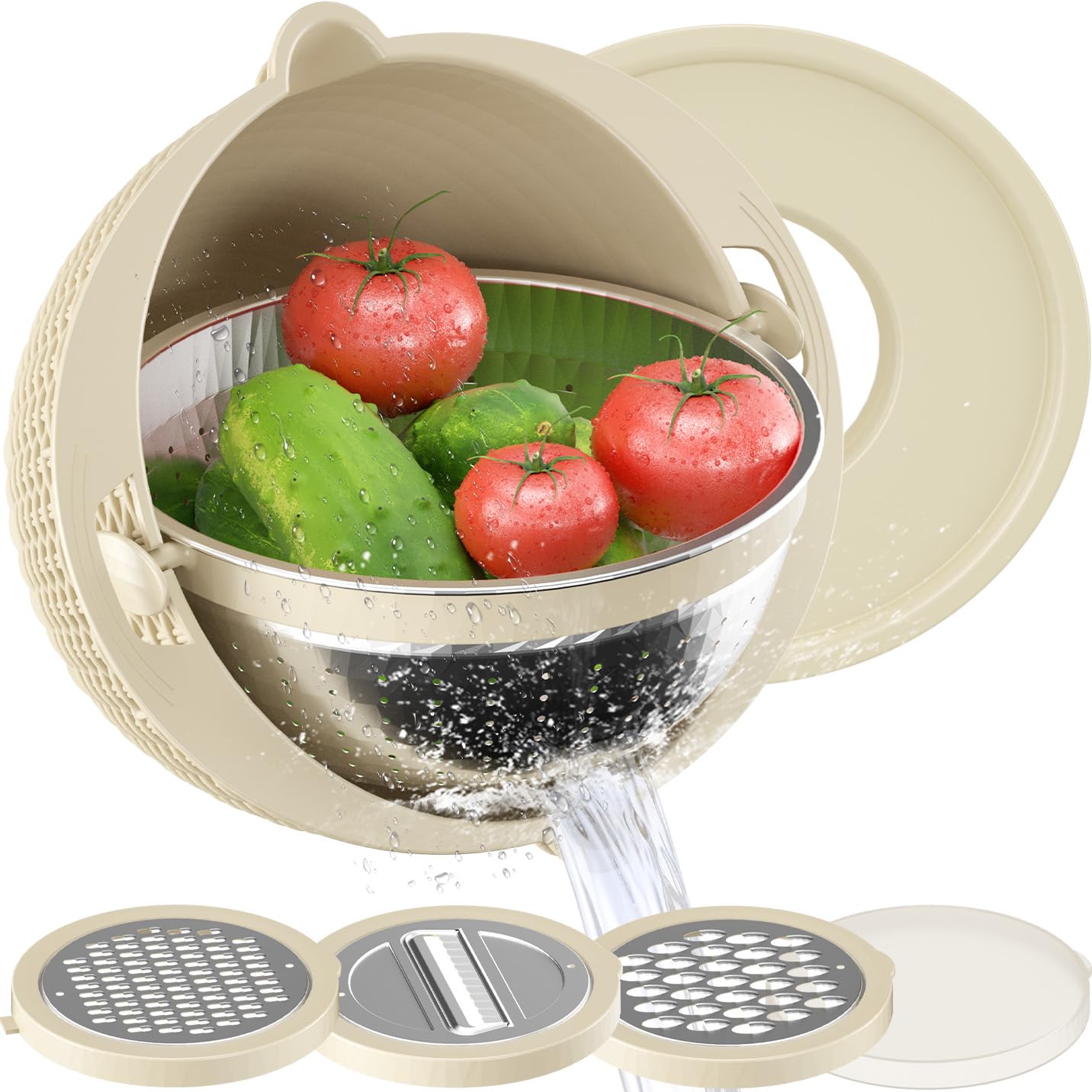 4-1 Colander with Mixing Bowls Set