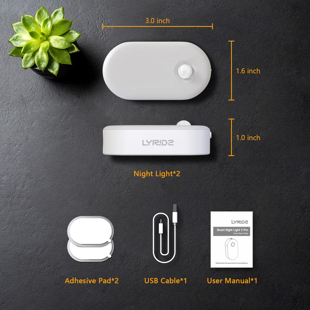 Motion Sensor, Portable Mini Warm White LED Stick-on Closet Light,