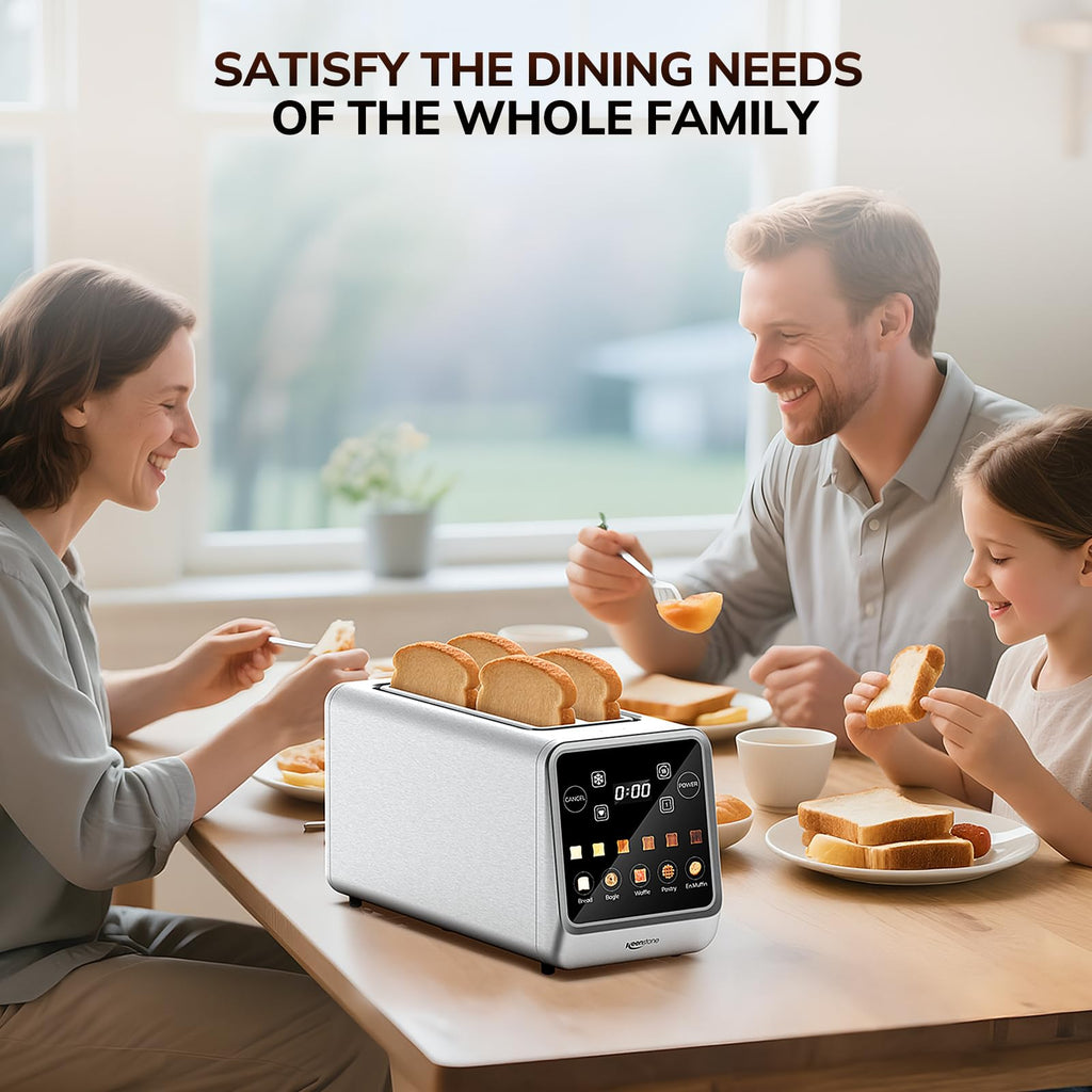 4 Slice Digital Smart Toaster with TouchScreen, Memory Function