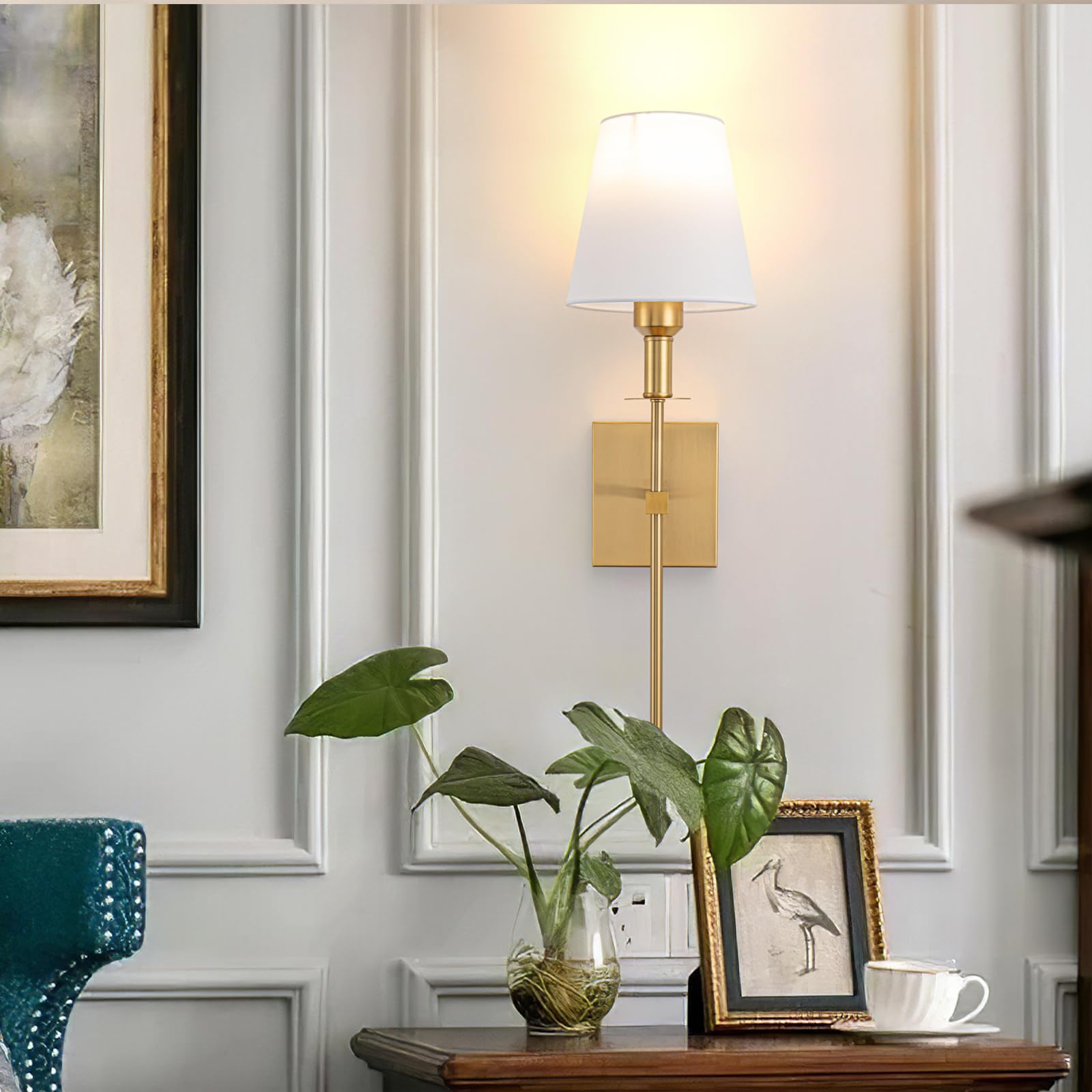 Battery Operated Wall Sconce Set Of 2,Rechargeable Wireless Wall Light With Remote 12 Colors Dimmable Bulbs