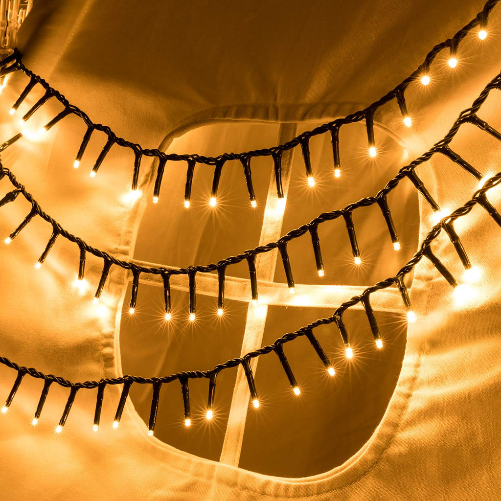 AWQ 500 LED 49ft Christmas Cluster Lights String Lights
