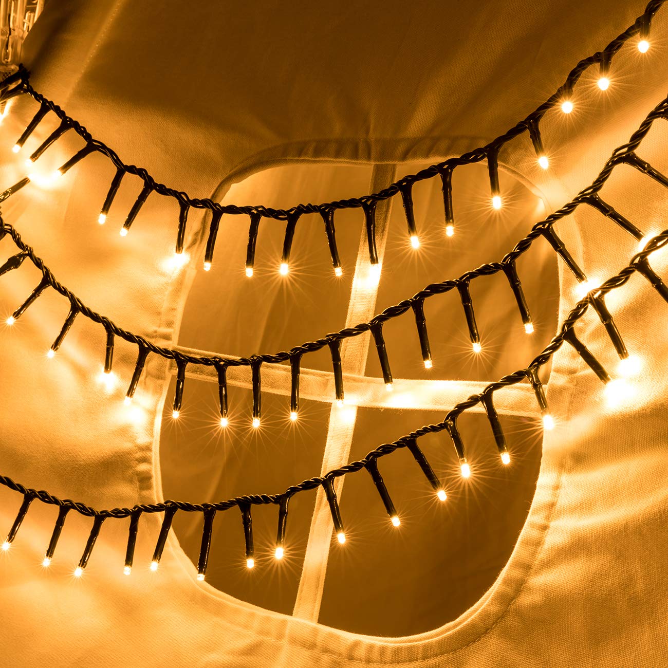 AWQ 500 LED 49ft Christmas Cluster Lights String Lights