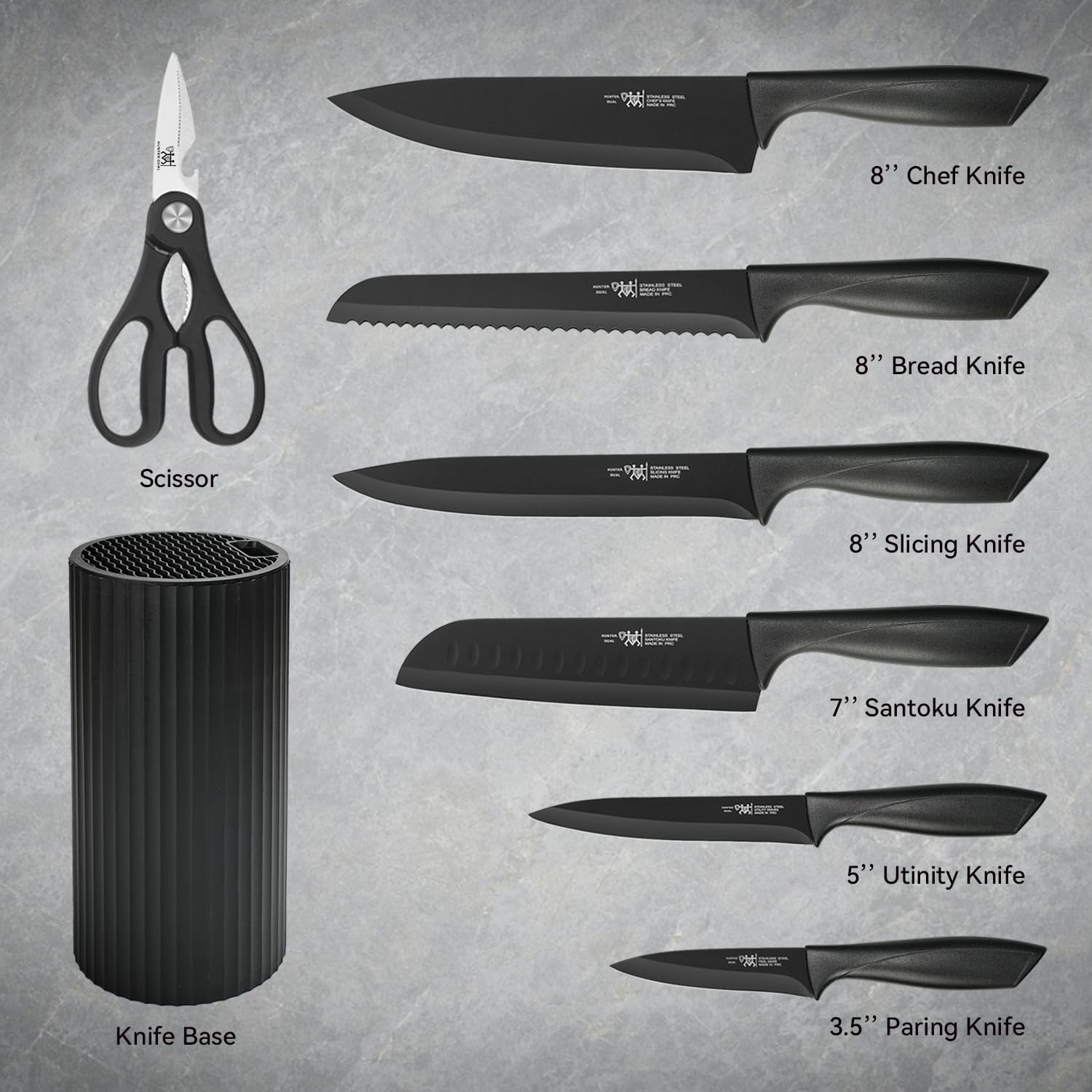 8-Piece Kitchen Knife Set for Chef