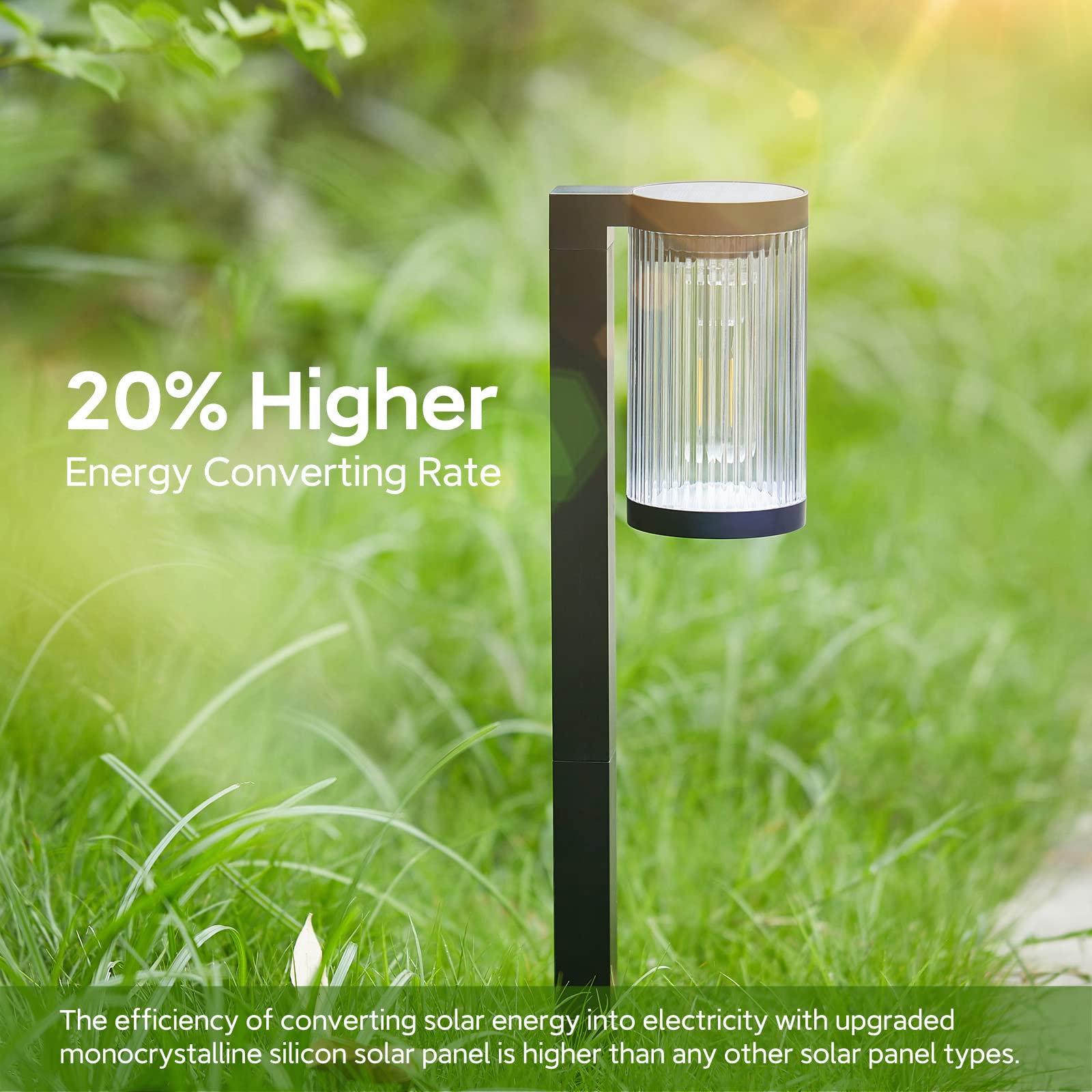 6 Pack Upgraded Outdoor Solar Lights