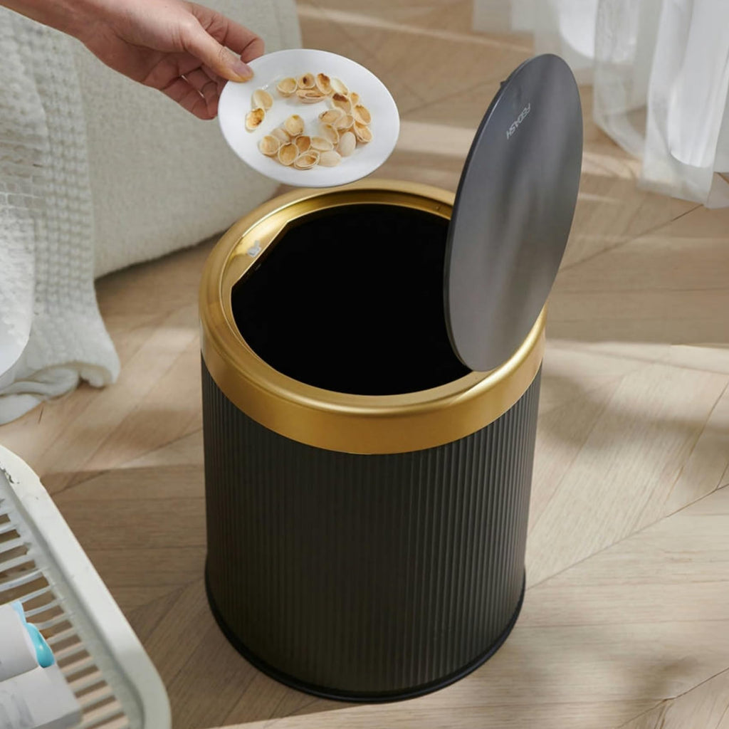 Automatic Motion Sensor Bathroom Trash Can with Lid, 10.5 Liter / 2.8 Gallon