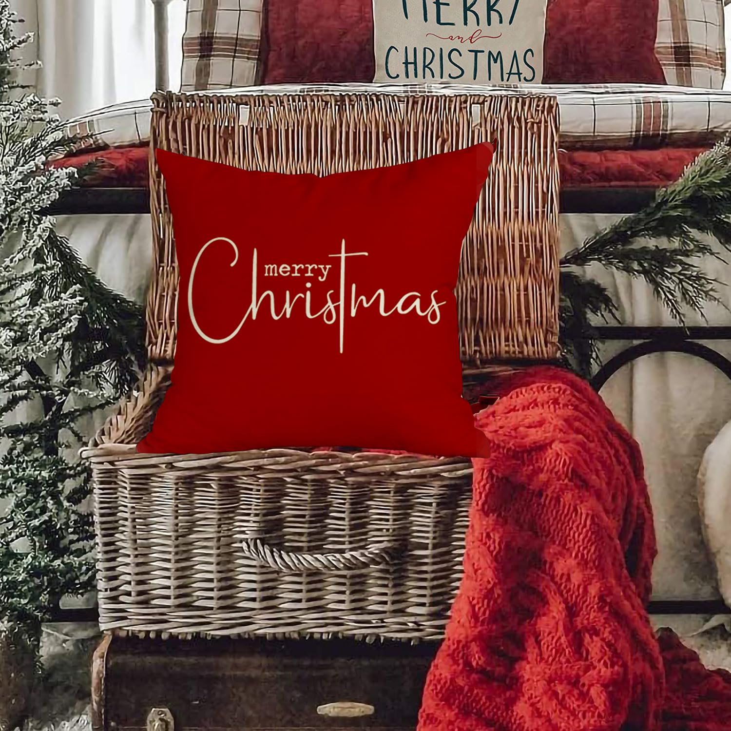 Christmas Pillow Covers 12x20 Inch