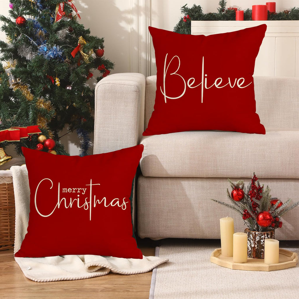 Christmas Pillow Covers 12x20 Inch