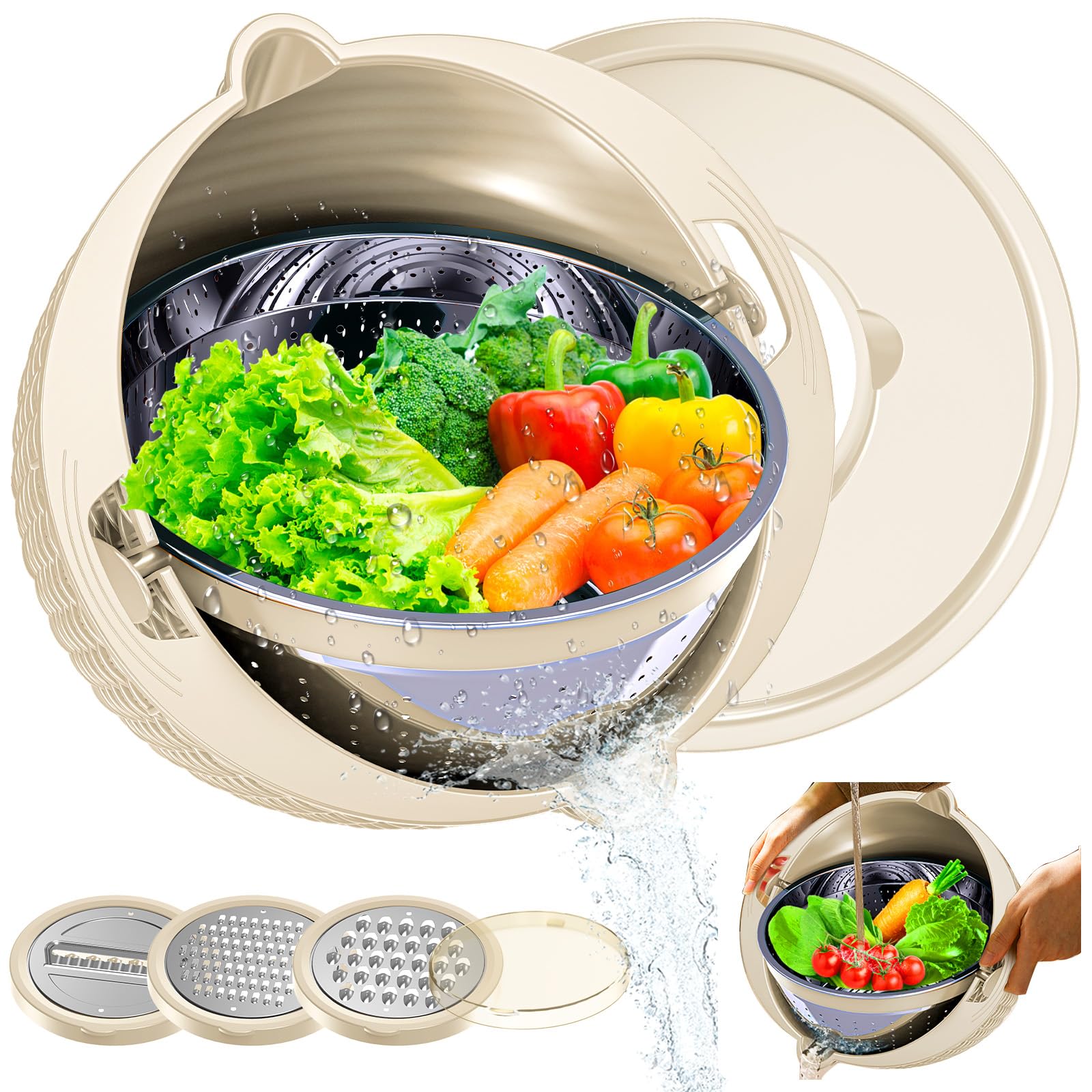4-1 Colander with Mixing Bowls Set
