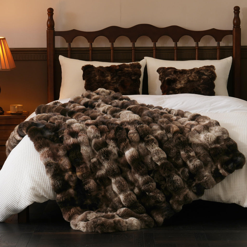 Mocha Throw Blanket for Couch