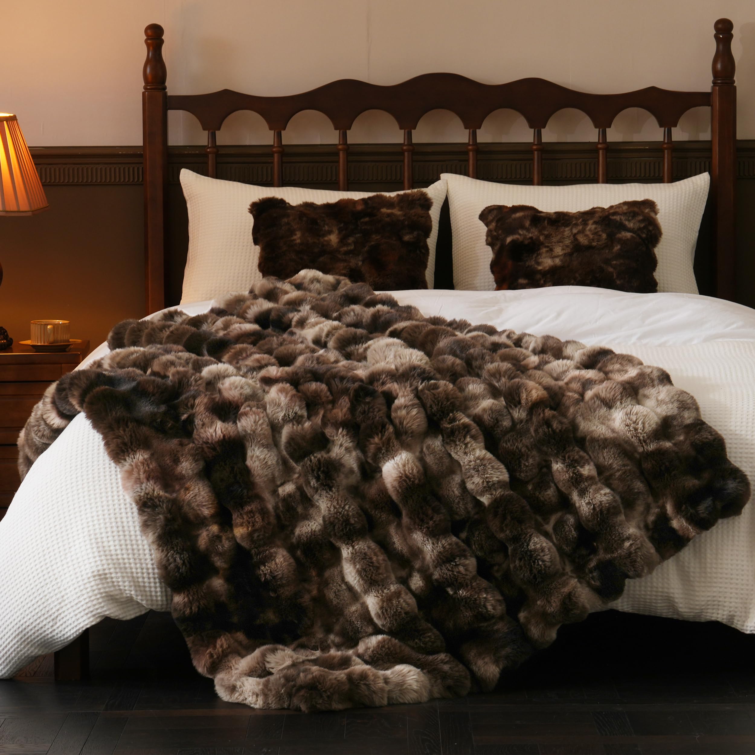 Mocha Throw Blanket for Couch