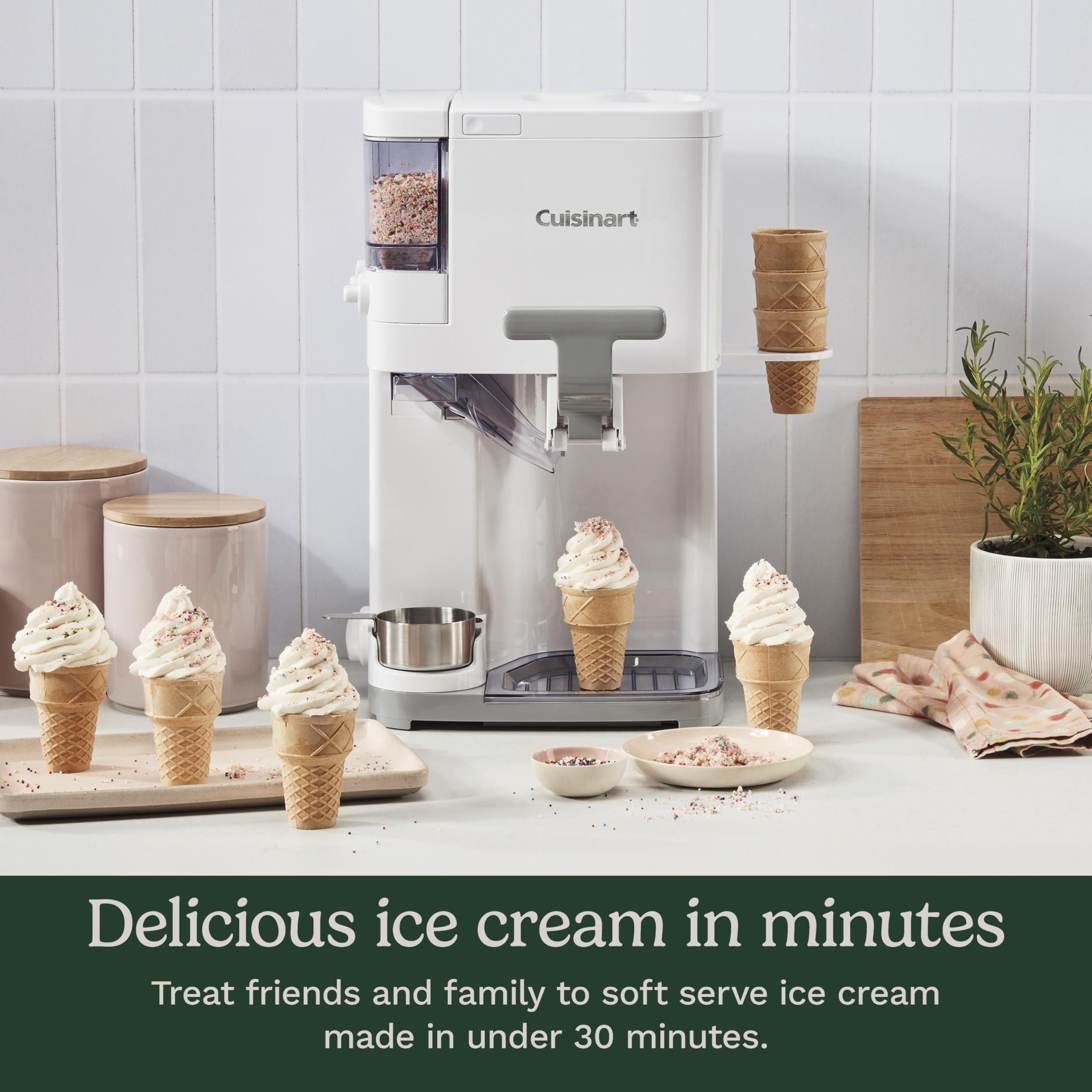 Soft Serve Ice Cream Machine- Mix It In Ice Cream Maker for Frozen Yogurt