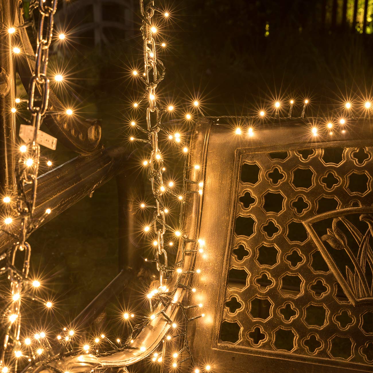 AWQ 500 LED 49ft Christmas Cluster Lights String Lights