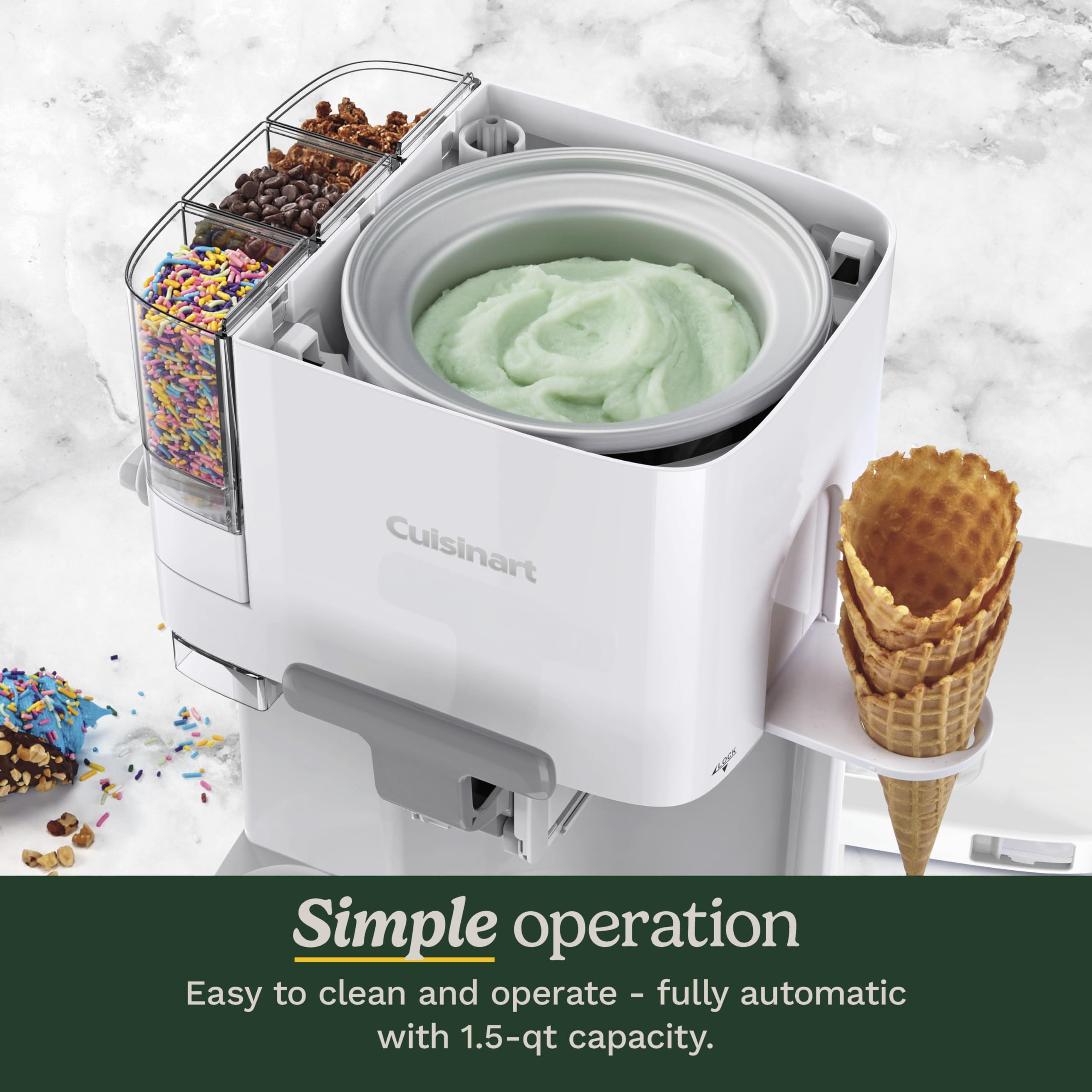 Soft Serve Ice Cream Machine- Mix It In Ice Cream Maker for Frozen Yogurt