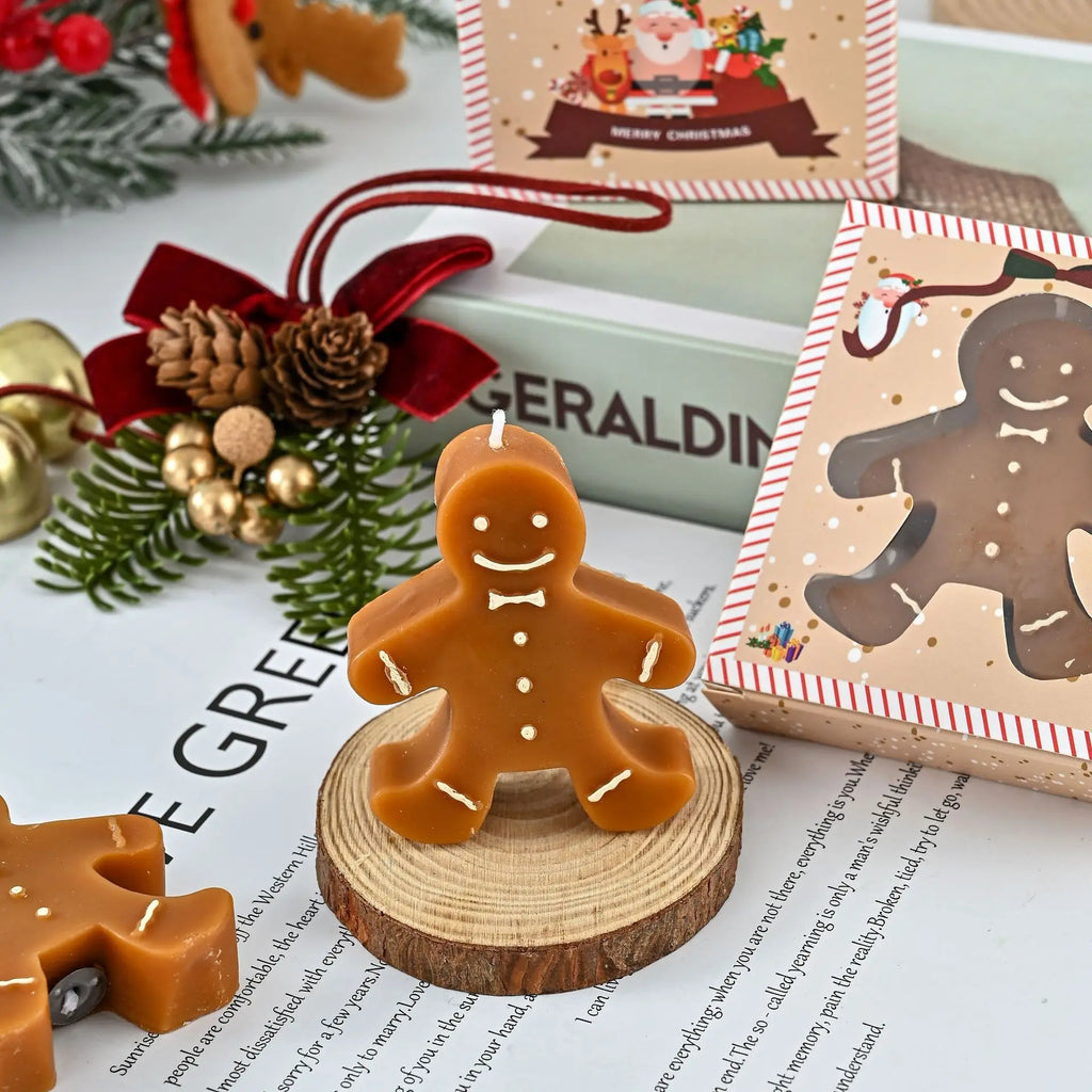 Gingerbread Man Scented Candle for Christmas