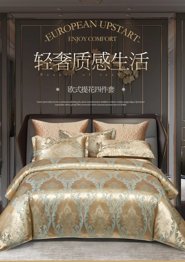 High End Jacquard King Size Bedding Set