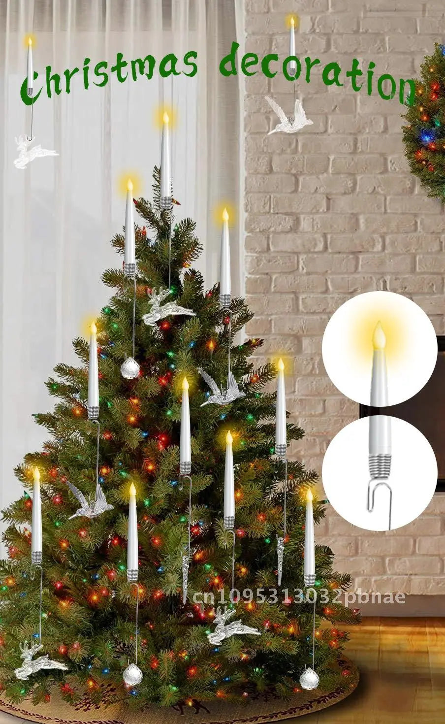 New Christmas Candle Light Decoration Ornaments