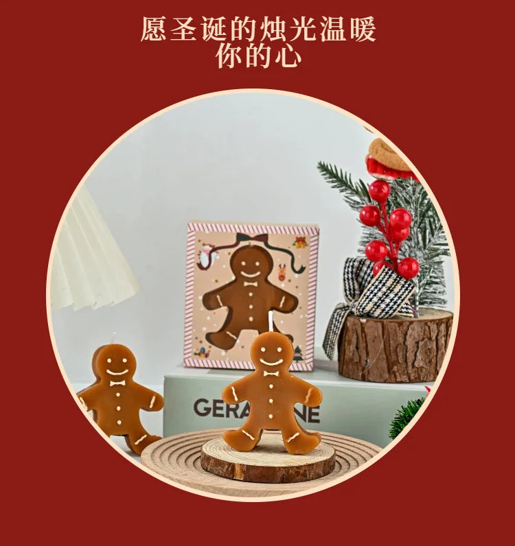 Gingerbread Man Scented Candle for Christmas