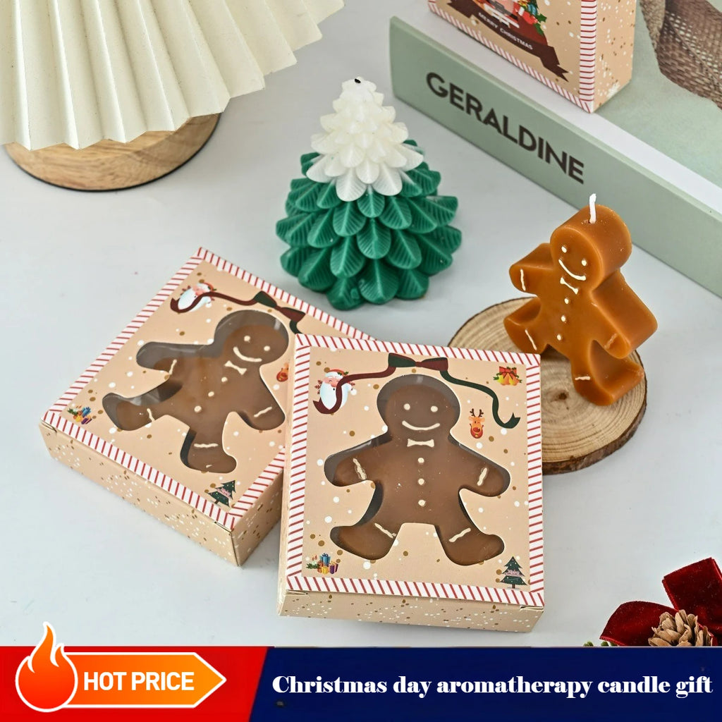 Gingerbread Man Scented Candle for Christmas