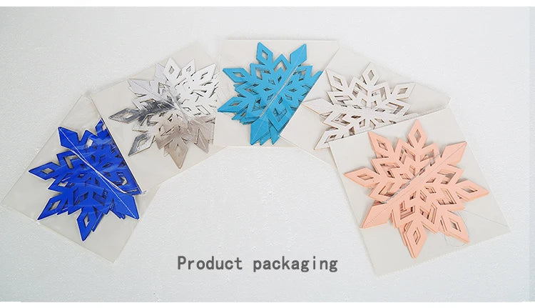Giant Snowflakes Garland Hanging for Frozen Christmas Party Decoration