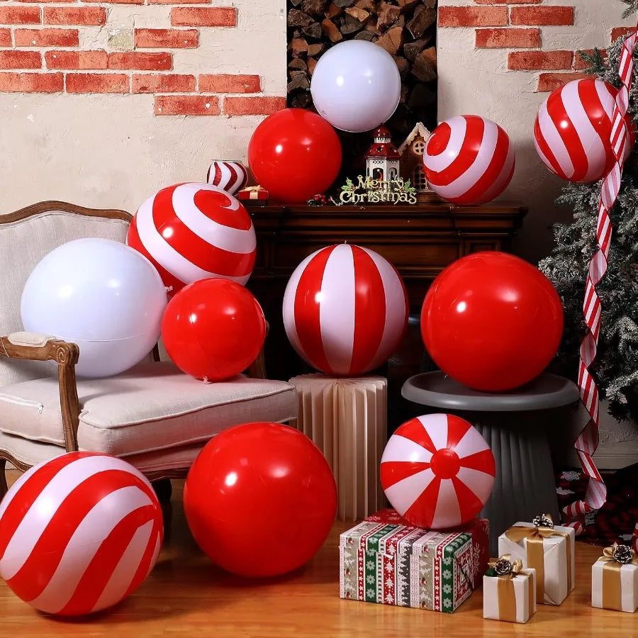 12 Pcs 24 Inch 16 Inch Giant Inflatable Christmas Ball