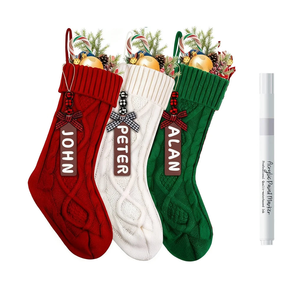 Christmas Stockings with tags