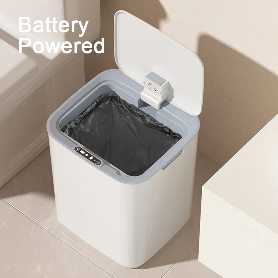 22L Smart Kitchen House Office Trash Can Automatic Opening Induction Trash Bin Garbage Can Compost Bin Battery Version