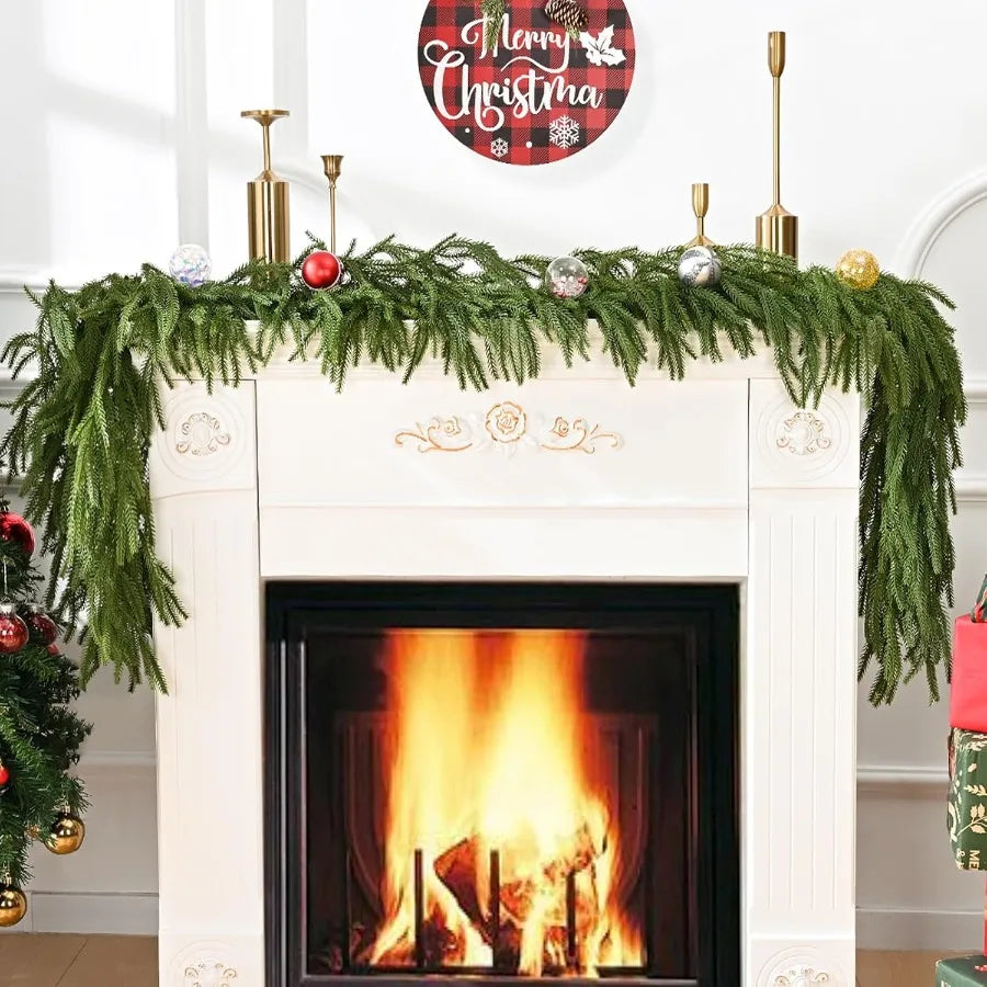 6FT Real Touch Norfolk Pine Garland Cedar