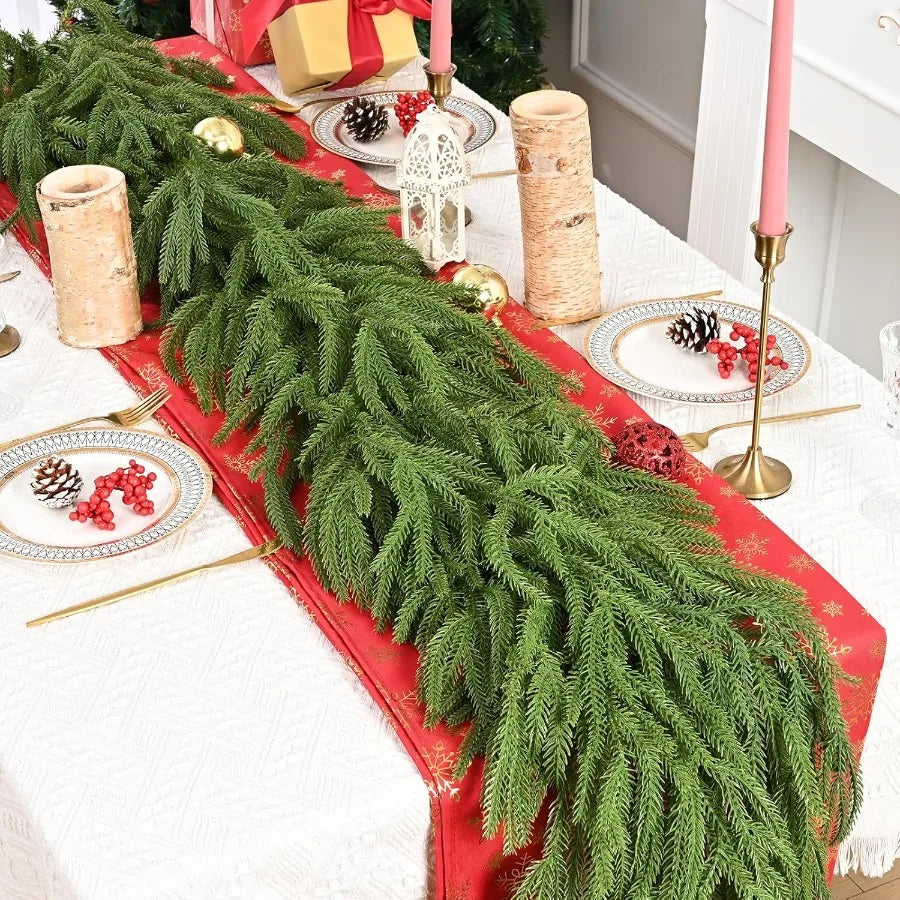 6FT Real Touch Norfolk Pine Garland Cedar