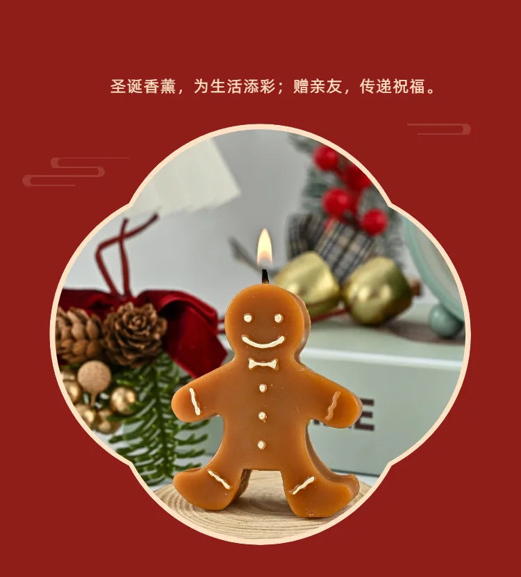 Gingerbread Man Scented Candle for Christmas
