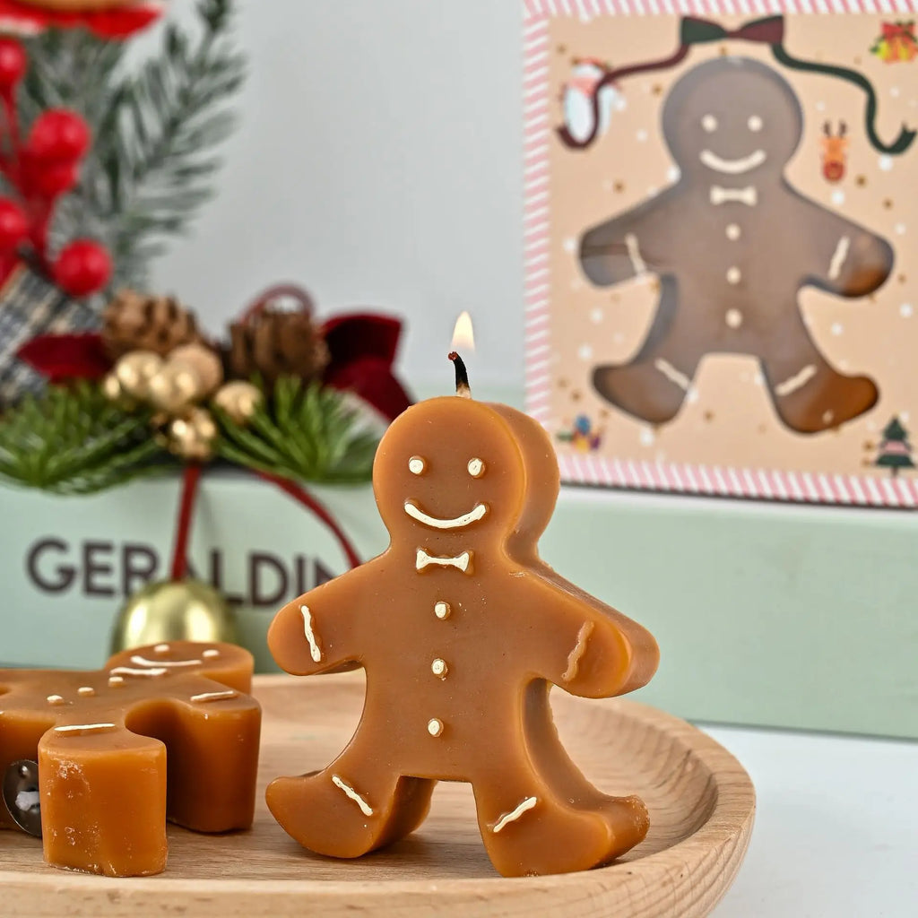 Gingerbread Man Scented Candle for Christmas