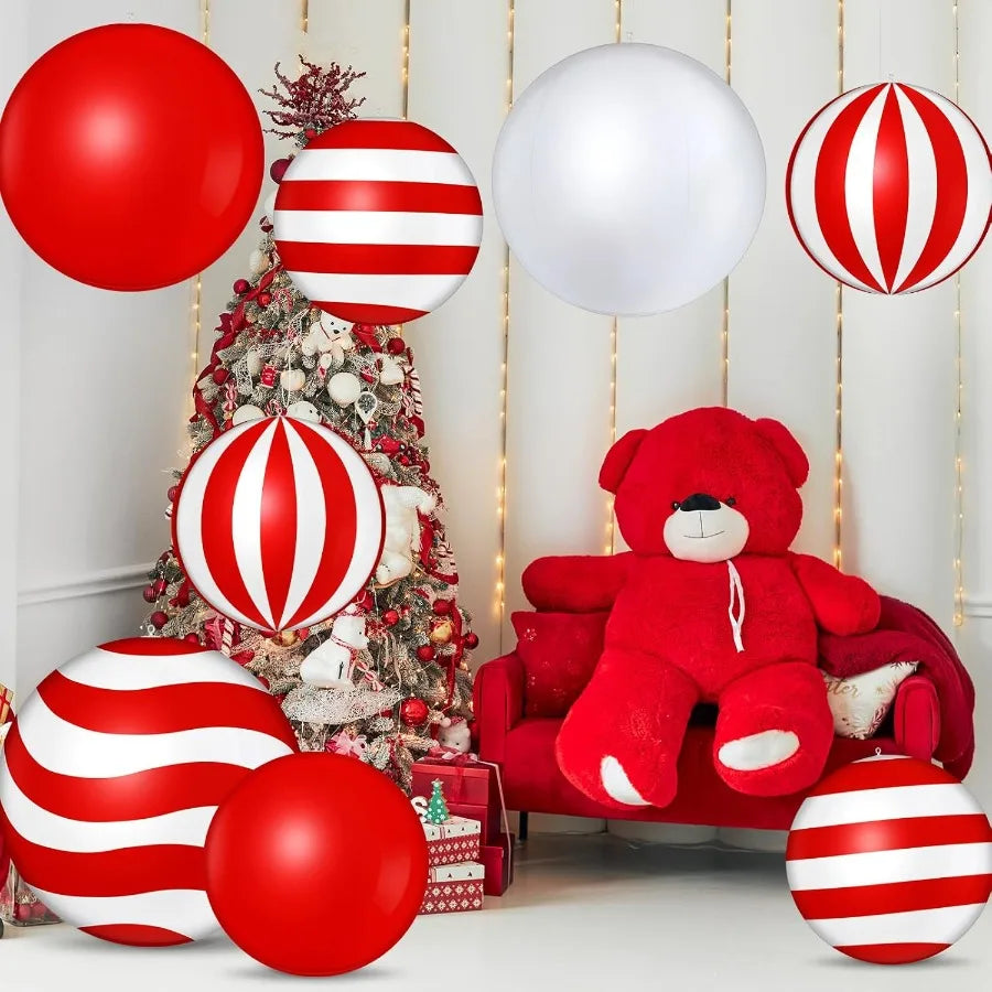 12 Pcs 24 Inch 16 Inch Giant Inflatable Christmas Ball