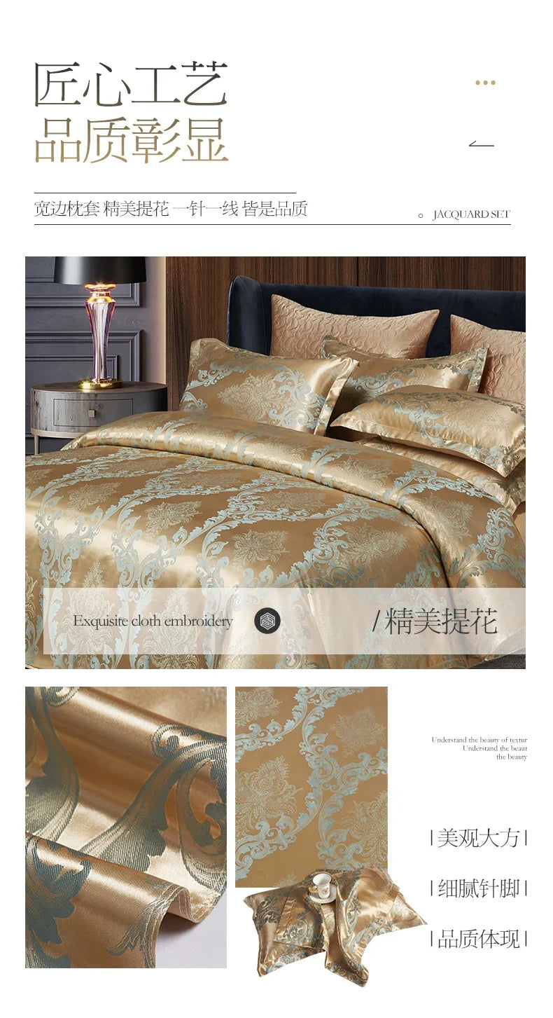 High End Jacquard King Size Bedding Set