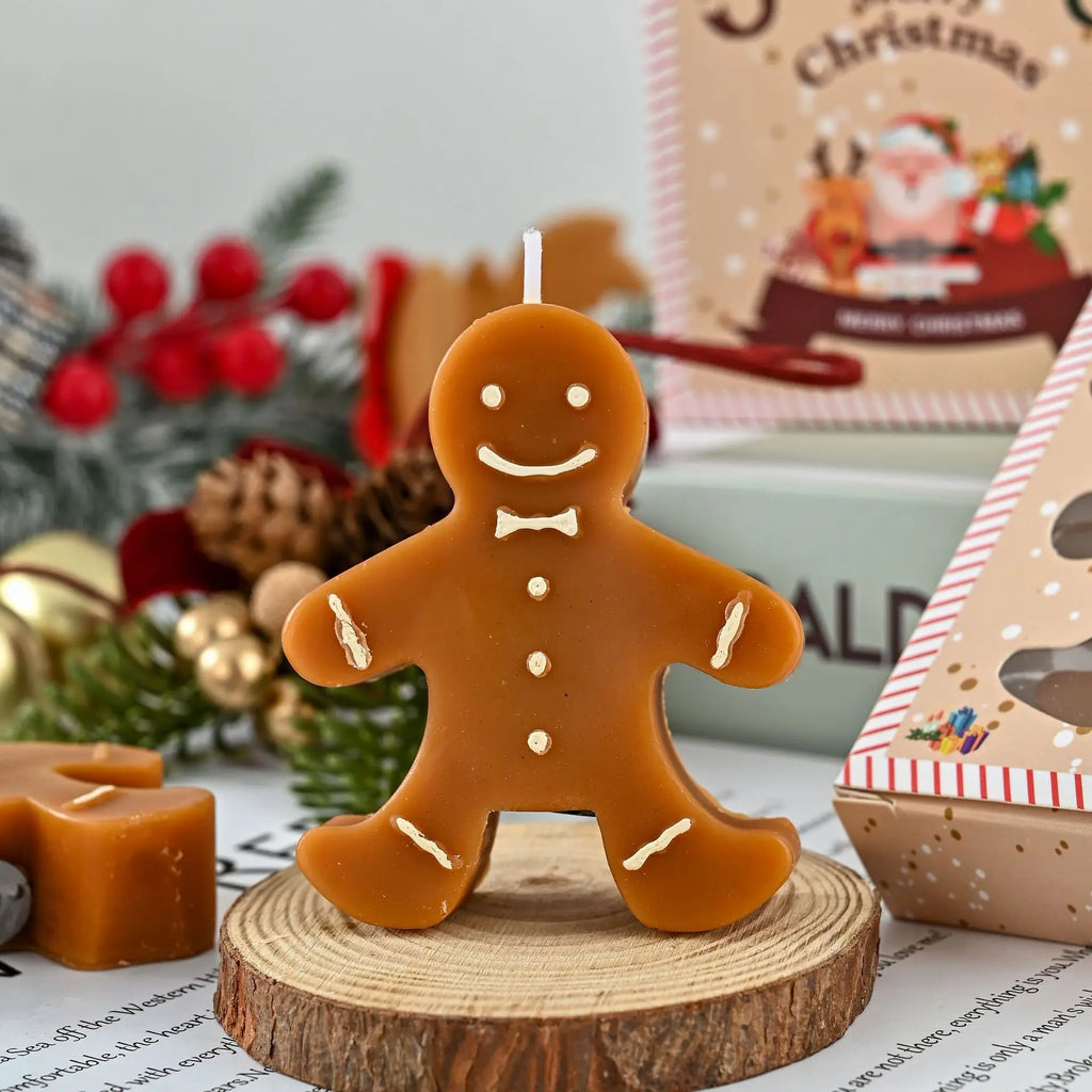 Gingerbread Man Scented Candle for Christmas