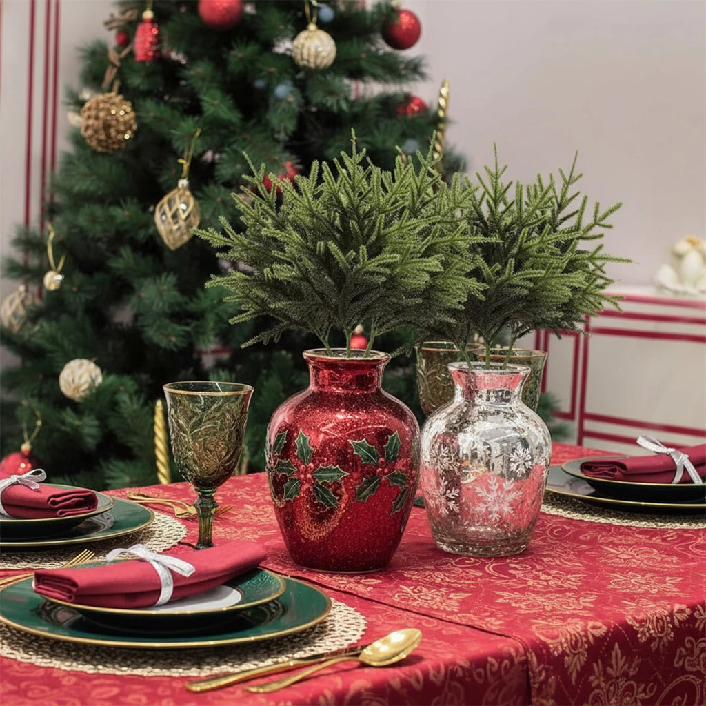 Lighted Norfolk Pine Branches