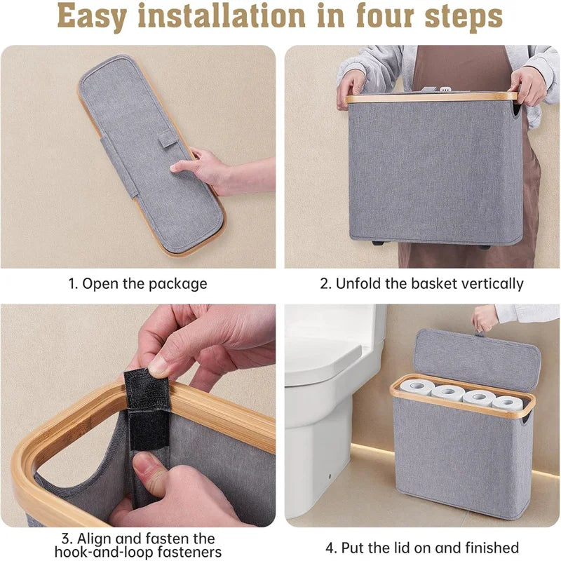 Toilet Paper Storage with Lid