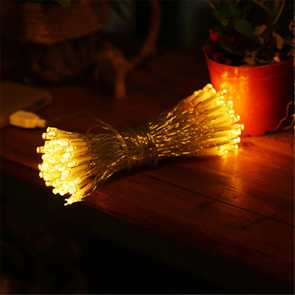 Lighted Norfolk Pine Branches